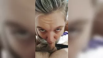 Sucking Daddy's cock