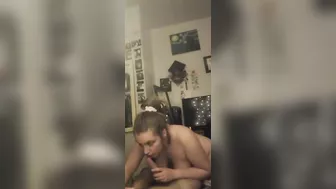 Sucking my stepbros cock