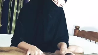 Sexy Hands on Cock Giving Massage of Beautiful Girl In Hijab