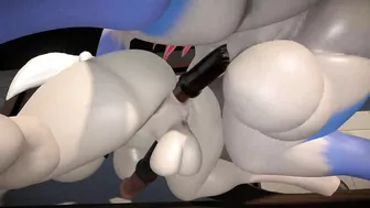 Furry Baby Gets Fucked Good By Huge Monster Cock From Behind 3D Porn Furry