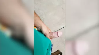 Public masturbating and cumming