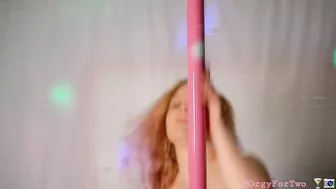 Totally nude curvy blonde MILF in boots pole dances sensually - NO PORN, but hot & horny