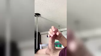 Hung stud stroking caught by girl pt.2