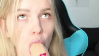 DILDO LICKING