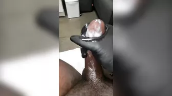 Jacking off at work