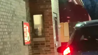 Wife Sharing , in Public CUM DOWN THROAT ???? with Extra Meat ???? fast food drive thru got caught