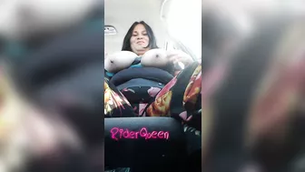 BBW Pov in driver car