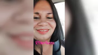 BBW Pov in driver car