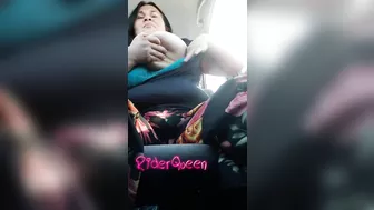 BBW Pov in driver car