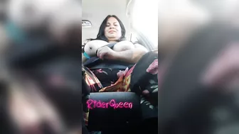 BBW Pov in driver car