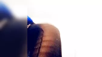 TWERKING IN BLACK SEE THRU LINGERIE