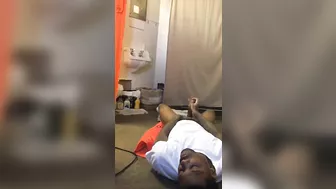 Stroking on the Floor in Jail