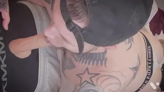 Tatted twink blowjob