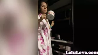 Huge cumshot all over my feet closeup asshole pussy spreading, new RV home, FinDom &more - Lelu Love