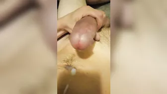 Big hard cock busting a nut