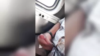 A Horny Guy Jerks Off On An Amtrak Train