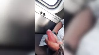 A Horny Guy Jerks Off On An Amtrak Train