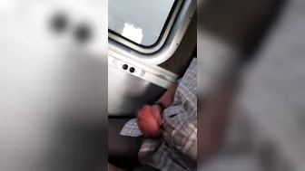 A Horny Guy Jerks Off On An Amtrak Train