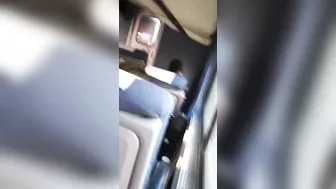 A Horny Guy Jerks Off On An Amtrak Train