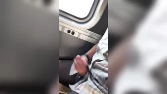 A Horny Guy Jerks Off On An Amtrak Train