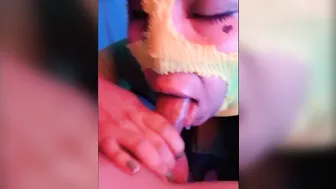 POV Blowjob slut sucks daddy dick