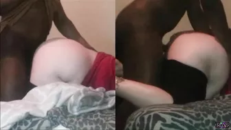 BBC Doggystyle BBW White Booty Pounding (SplitScreen)