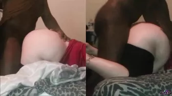 BBC Doggystyle BBW White Booty Pounding (SplitScreen)