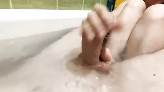 Take bath with stepsister , she jerks my dick part 2