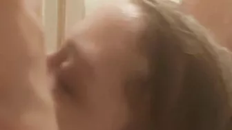 Home video blowjob in the shower