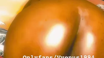 BIG ASS EBONY BBW VVENUS1994 MELTING AND CREAMING ALL OVER BBC DILDO