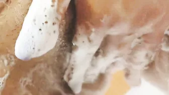 I masturbate and wash my little pussy