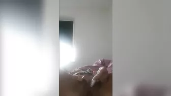 My horny MILF masturbates for the first time in front of the camera