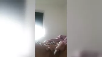 My horny MILF masturbates for the first time in front of the camera