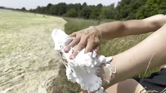 Foam Feet - So sticky is this custard spray foam WAM mess