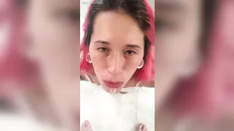 Petite Tattoed Redhead Gets Cum In Mouth After Giving Sloppy Head - Nora Redmain