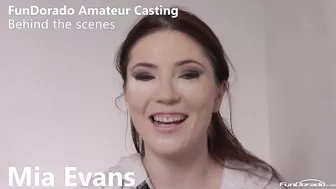 Mia Evans - BEHIND THE SCENES - INTERVIEW UND ALLE CASTING VIDEOS AUF FUNDORADO