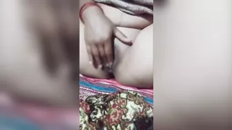 Nepali village wife masturbating horny pussy and squirting.