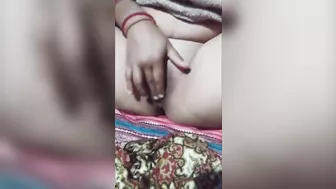 Nepali village wife masturbating horny pussy and squirting.