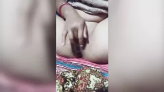 Nepali village wife masturbating horny pussy and squirting.