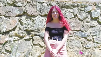 Amateur teenage redhead gets drilled in the middle of the country