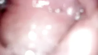 Cumshot filmed from insde the pussy