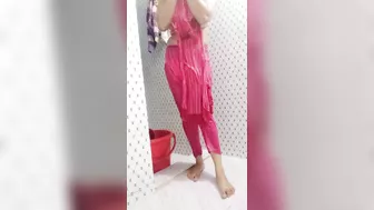 sexy girls is bathing in the bathroom. Hot girls is masturbating. erotic girl is pissing boobs. Horny girl is showing h