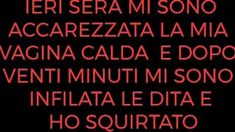 PAROLE E FRASI DI FANTASIE FEMMINILI SULLO SQUIRTING