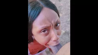 Outdoor Blowjob and Facial (Full Vid on OF)