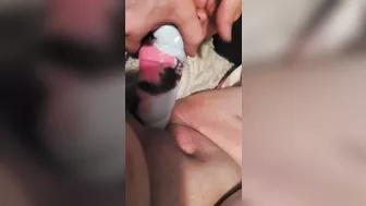 Stretching my pussy with my bad dragon