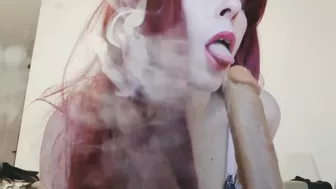 Smoke fetish only. Smoke with dildo