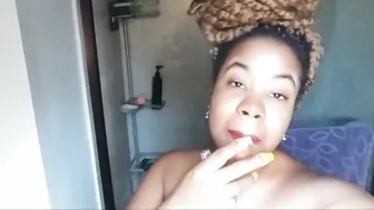 Smoking Big Lips Ebony Black Girl Sexy Audio Voice Erotic Poetry Music Spoken Word - Cami Creams