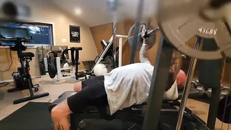 Mistress Amelia strap on fucks Joey during while he's in the gym.