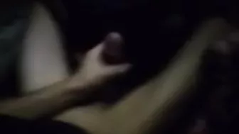 Friend record's us and his huge cock in the car.