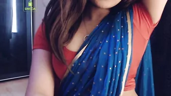 Cammodel BadGirlLHR in Saree